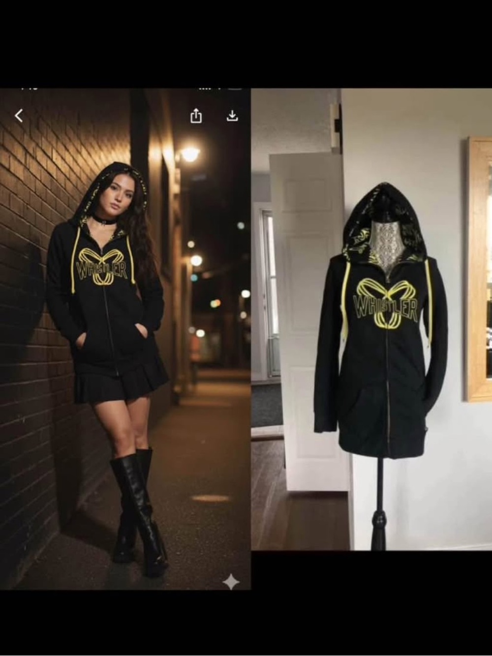 Vintage 2000s Y2K Aritzia Oversized Limited Edition Hoodie Sweater. Small/Medium